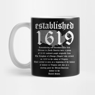 Project 1619 Established American Map Vintage Black History Mug